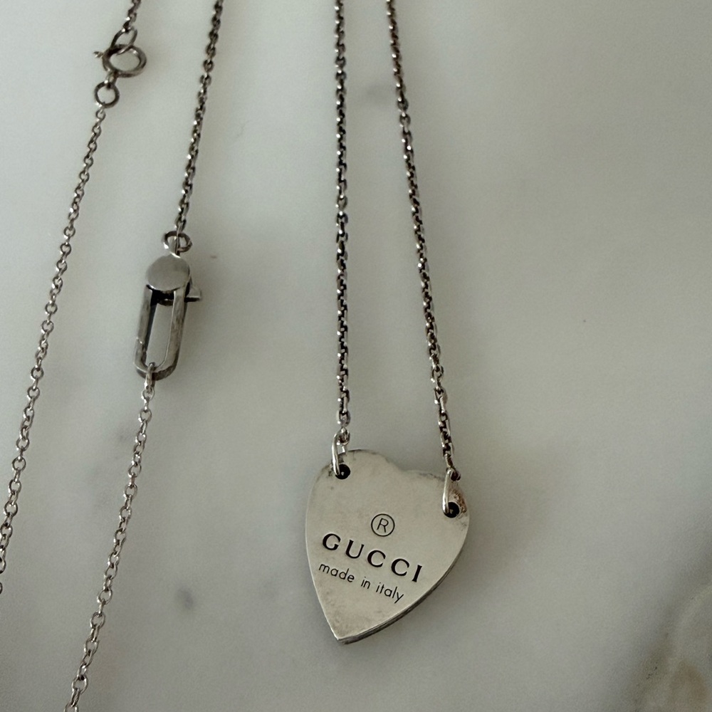 Gucci Trademark Necklace with Heart Pendant